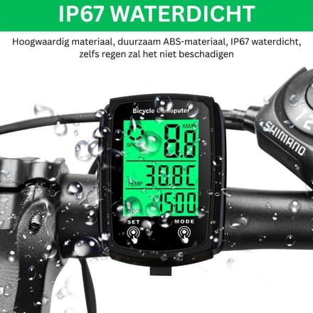 Kilometerteller Fiets - Snelheidsmeter - Fietscomputer Draadloos