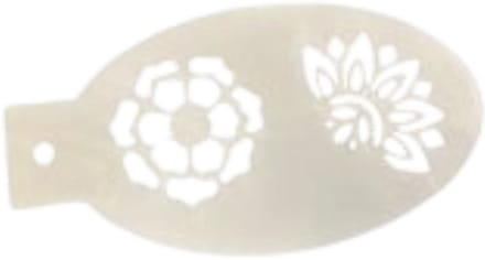 Schminksjabloon - flowers (nr. 17) - 12cm