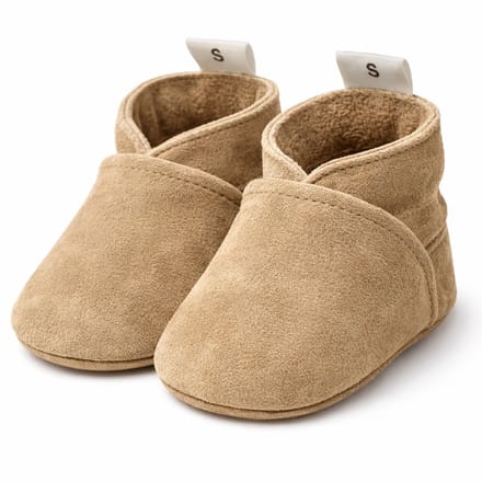 Babysteps - Babyslofjes - Suede - Beige - maat 24/25