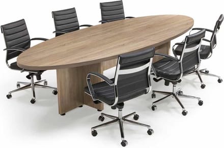 Vergadertafel Chief ovaal 320x120cm in Donker Eiken