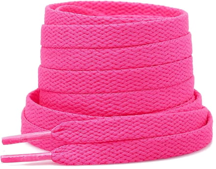 The Kicks Don Veters Plat 150CM - Felroze/Neon Roze - 8mm