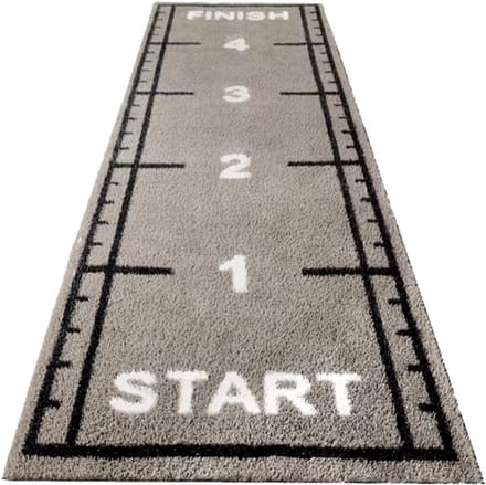 ForzaFit Sprinttrack kunstgras - Indoor/Outdoor - 5 x 1,5 meter - Grijs - 17 mm