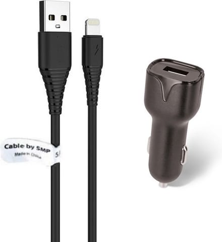OneOne auto oplader + 1,0m OneOne Lightning kabel. 2.1A lader. Universele autolader adapter past op Apple iPhone XR, iPhone XS, XS Max, iPhone 10, iPhone 11, iPhone 11 Pro, iPhone 11Pro Max, iPhone 12, iPhone 12 Mini, iPhone 12 Pro