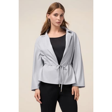 Oltre Unlined Jacket In Coated Fabric Grey Taglia: M | Giacche Outlet | Donna | Grigio