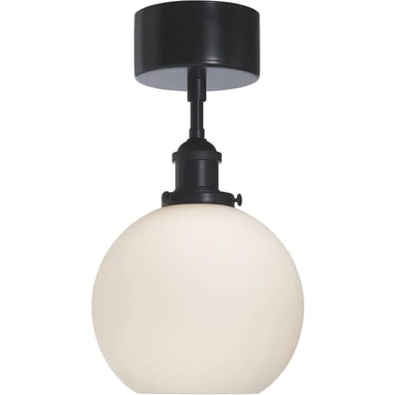 PR Home Omega plafondlamp, opaal/zwart