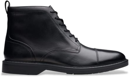 Clarks Aldwin Cap Leren Enkellaarsjes