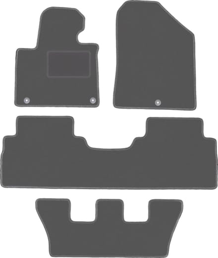 Grafiet automatten voor: Kia Sorento III 7-zitter (2015-)
