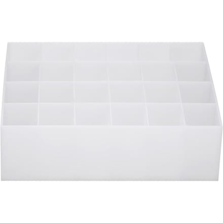 24 Vakken Lippenstifthouder Displaystandaard Cosmetica Organizer Make-up Opbergdoos (Wit) wit