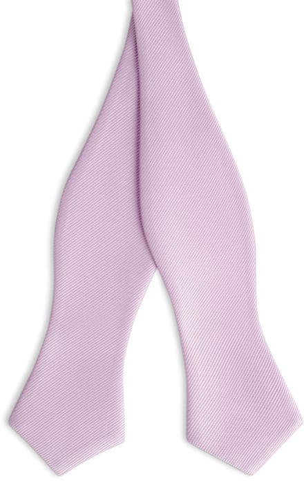 Lichtpaarse Zelfbinder Grosgrain Vlinderdas met Ruitvormige Punt