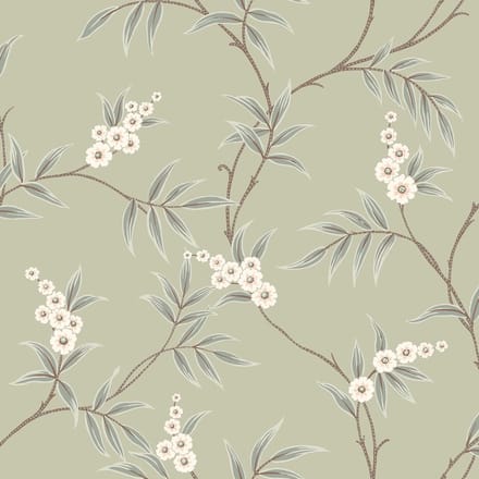 Boråstapeter Vliesbehang 7763 - Adorn - Botanisch Groen - 53cm x 10.05m