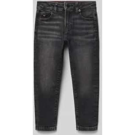 Straight fit jeans van katoenmix