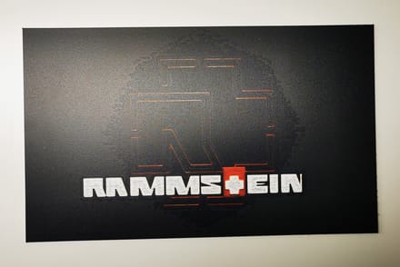 Rammstein Bordje - 18x30cm - Dibond - Muziek