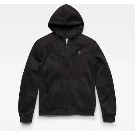 G-STAR Premium core hdd zip sw l\s Heren Trui - dk black