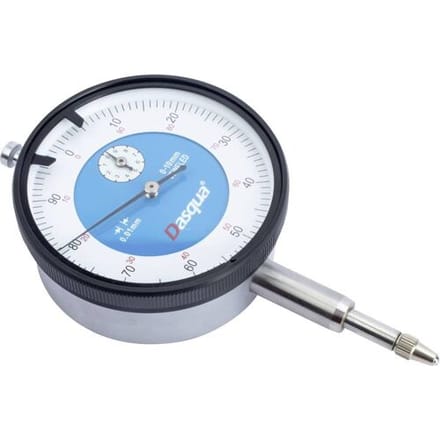 Dasqua 5111-0000 Meetklok Met controlemaat 10 mm Aflezing: 0.01 mm