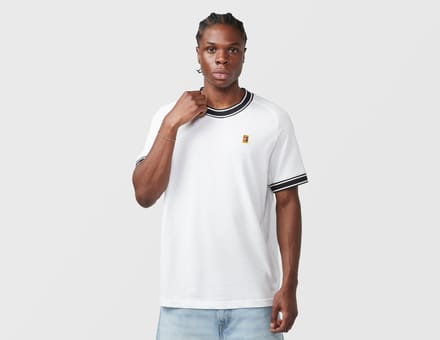 Nike Heritage T-shirt Heren-Wit,Donkerblauw
