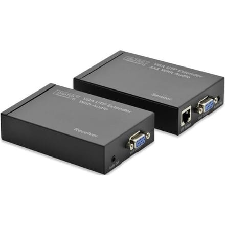Digitus DS-53400 Extender (verlenging) VGA Via netwerkkabel RJ45 300 m