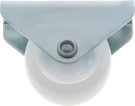 AMIG bokwiel/transportwiel - D30mm - nylon - 45kg draagvermogen - wit