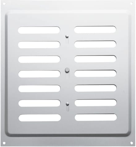 Ovaal ventilatierooster 260 x 240 mm, aluminium, verstelbaar