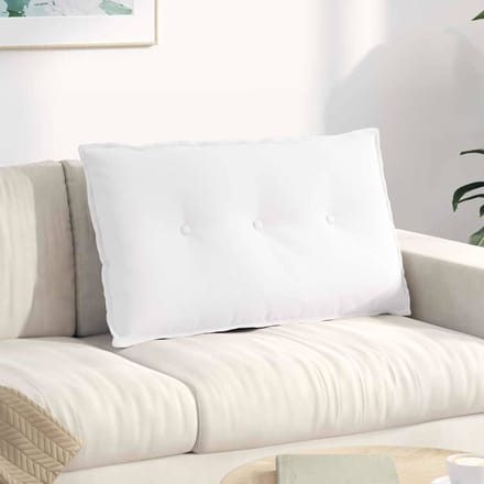 vidaXL - Rugkussen - Wit - 200 - x - 19 - x - 50 - cm - Stof