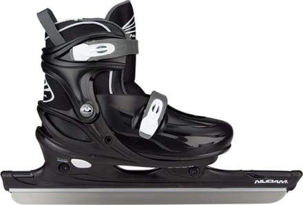 Nijdam Kinderschaatsen Verstelbaar - Noren Schaatsen - Zwart/Wit - Maat 30-33