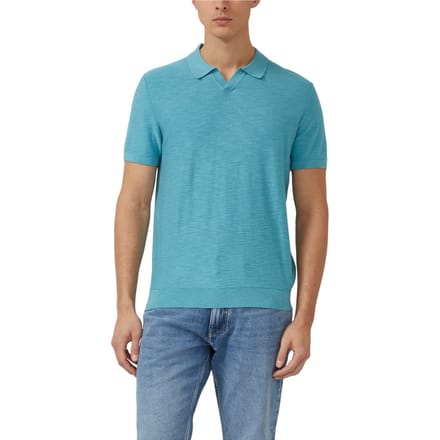 s.Oliver  Pullover Shortsleeve Blue Aqua Maat: S | Poloshirts Outlet | Heren | Groen