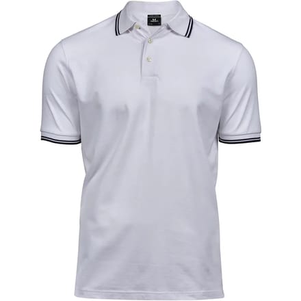 Tee Jays - Men´s Luxury Stripe Stretch Polo - White - M