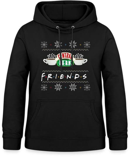 Friends Central Perk Lelijk Kerstmis Hoodie Dames