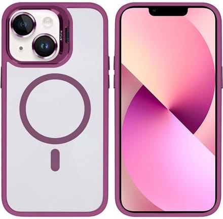 Rixus Classic 03 Case With MagSafe For Apple iPhone 13 Dark Pink