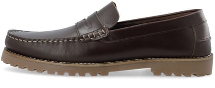 Bianco Leren loafers BIAGREG
