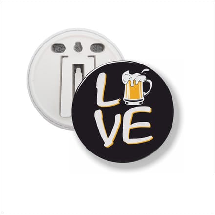 Button Met Clip 58 MM - Love Beer