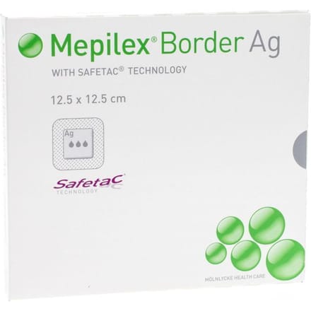 Mepilex Ag Verband Steriel 12,5x12,5cm 5 287121
