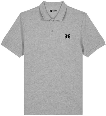 Radix - Polo - Heren - Kleur Grijs - Maat S - Met borstlogo