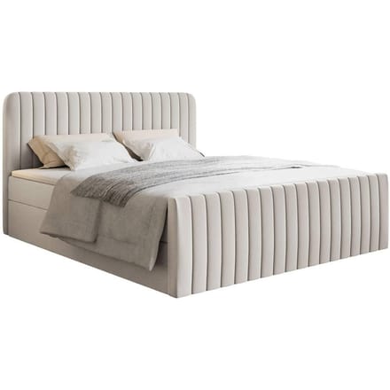 Boxspring Adrien chenille met opbergruimte 140x200 | NADUVI Collection