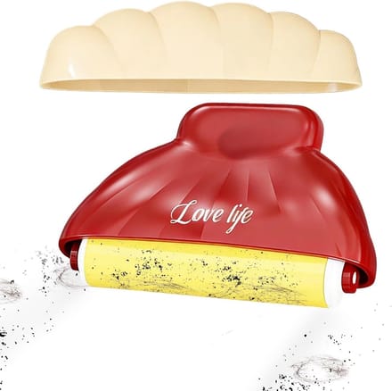 Wasbare Pluisroller - Herbruikbare Reiniger - Kleding Reinigen - Draagbaar Ontwerp - Compact Formaat - Rood