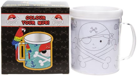Duckiez Kleur Je Eigen Beker Piraat - 1 stuk