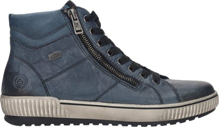Remonte Veterboots blauw Leer - Maat 41