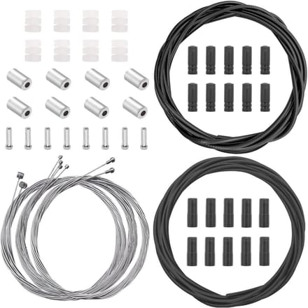 Fiets Kabelset - Rem en Schakel - Fiets Reparatie - Universele Pasvorm - Complete Set - Zwart