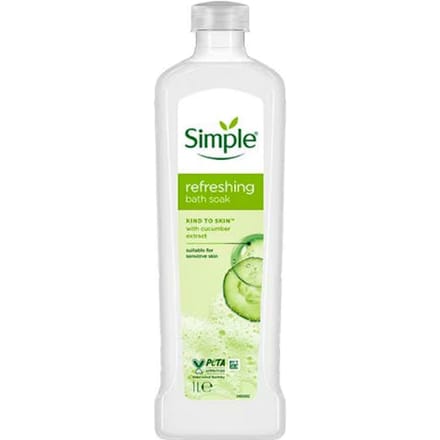 Simple Kind to Skin Refreshing Badschuim - 1000 ml