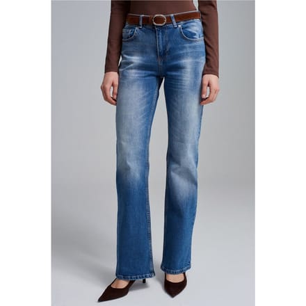 Lage Taille Rechte Jeans
