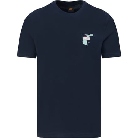 relaxed fit T-shirt van puur katoen model 'MOVEMENT'