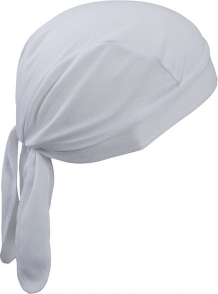 Myrtle Beach sport bandana - wit - hoofddoek - polyester - volwassenen