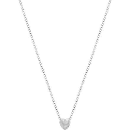 Glams Ketting Hart 1,0 mm 40 + 5 cm - Zilver