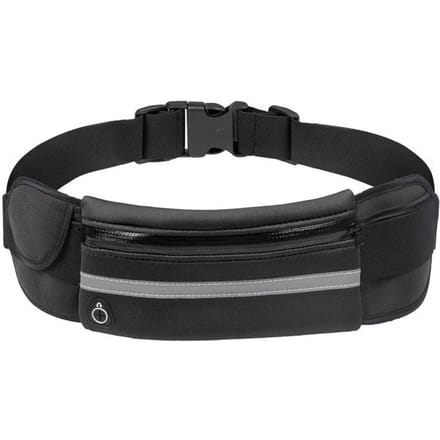 Hardloopriem Heuptas Grote Capaciteit Waterdicht Schokbestendig Heuptas Tas voor Buitensporten black