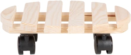 Esscheert design - Houten Plantentrolley rond L