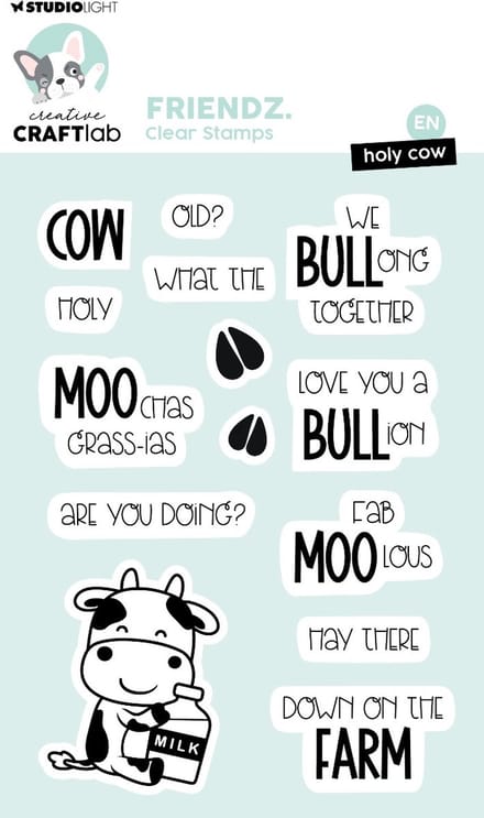 Clear stamps Holy cow - Friendz nr. 599