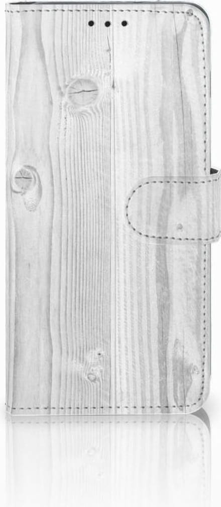 Samsung Galaxy S10 Plus Book Style Case White Wood