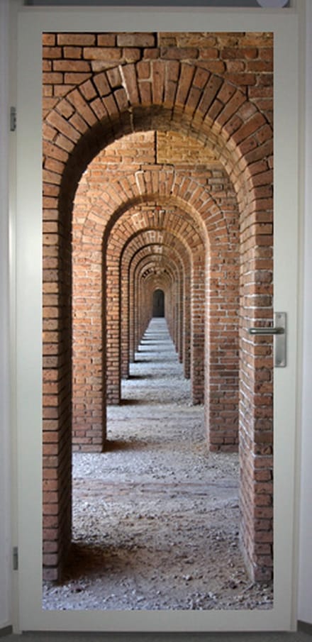 Deurposter 'Eindeloos 1'- deursticker 75x195 cm