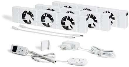 Ventilator Set voor Radiator met Sensor - Sneller Verwarmen en Energie Besparen
