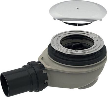 Geberit douchesifon - voor douchebak - met afvoeropening D - 90mm - voor douchebak - zonder overloop - verchroomd chroom