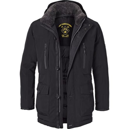 Jan Vanderstorm herren Functioneel Jack - 60 - zwart - Plus Size